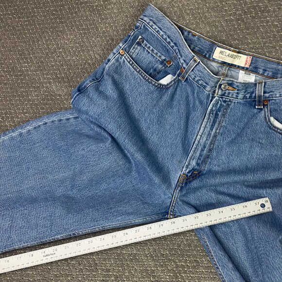 Vintage Y2K Levi's 550 Relaxed Fit Jeans Men's 38 x 30 Blue Cotton - Picture 14 of 15